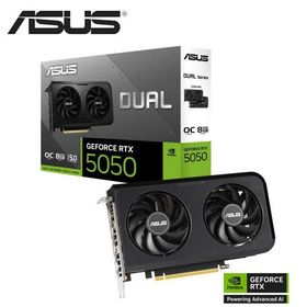 ASUS｜エイスース ASUS Dual GeForce RTX 5050 8GB GDDR6 OC Edition デュアルファン オーバークロック グラフィックボード DUAL-RTX5050-O8G 返品種別B