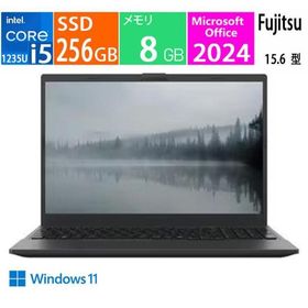展示品 FMV Note E E530-K FMVE530KBA [ブラック], CPU:第12世代 Intel Core i5-1235U, メモリ 8GB, SSD 256GB, Microsoft Office 2024, Windows 11