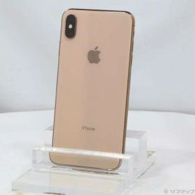 【中古】Apple(アップル) iPhoneXS Max 64GB ゴールド MT6T2J／A SoftBank 【348-ud】