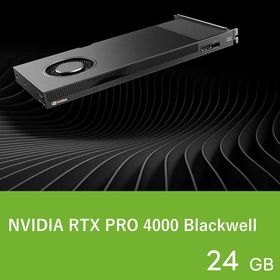 NVIDIA グラフィックボード NVIDIA RTX PRO 4000 Blackwell PCIe 5.0 x16 DisplayPort 2.1b x4 メモリ:GDDR7/24GB 【代引き不可】 6901-2710020185806