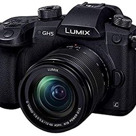【中古】 Panasonic パナソニック ミラーレス一眼カメラ ルミックス GH5 レンズキット 標準ズームレンズ付属 ブラック DC-GH5M-K
