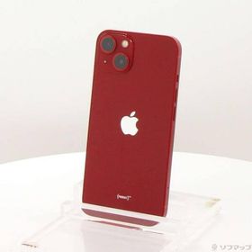 〔中古〕Apple(アップル) iPhone13 128GB プロダクトレッド MLNF3J／A SIMフリー〔305-ud〕