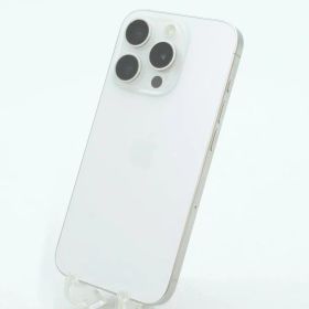 【中古】SIMフリー Apple iPhone15 Pro 128GB ホワイトチタニウム A3101 MTU83J/A
