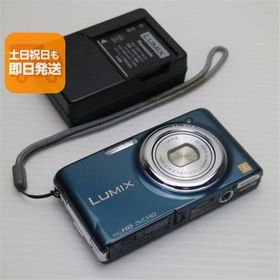 美品 DMC-FX77 スエードブルー 即日発送 Panasonic LUMIX デジカメ 本体 あすつく 土日祝発送OK