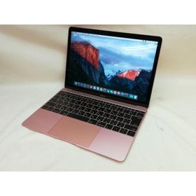 【中古】Apple MacBook 12インチ CTO (Early 2016) ローズゴールド Core m5 (1.2G)/8G/512G(SSD)/intel HD 515【川崎】保証期間１ヶ月【ランクC】
