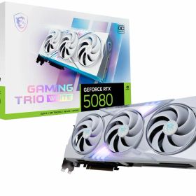 MSI｜エムエスアイ MSI GeForce RTX 5080 16G GAMING TRIO OC WHITE / PCI Express 5.0 グラフィックスボード（ホワイト） 5080GAMINGTRIO/W