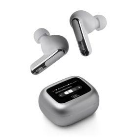 【エントリーで最大2万ポイント当たる｜6/25まで】 JBL｜ジェイビーエル 完全ワイヤレスイヤホン シルバー JBLLIVEBEAM3SIL [ワイヤレス(左右分離) /カナル型 /ノイズキャンセリング対応 /Bluetooth対応]