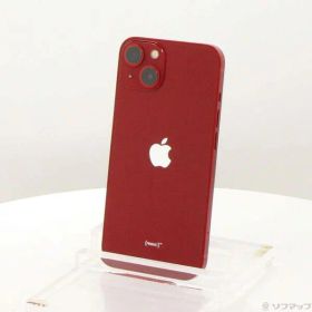 【中古】Apple(アップル) iPhone13 128GB プロダクトレッド MLNF3J／A SIMフリー 【305-ud】