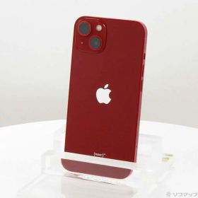 【中古】Apple(アップル) iPhone13 128GB プロダクトレッド MLNF3J／A SIMフリー 【258-ud】
