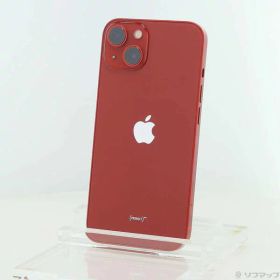【中古】Apple(アップル) iPhone13 128GB プロダクトレッド MLNF3J／A SIMフリー 【269-ud】