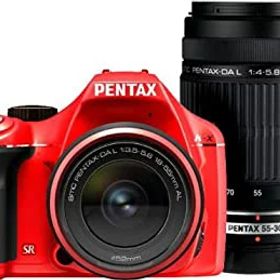 【中古】(非常に良い)PENTAX デジタル一眼レフカメラ K-x ダブルズームキットレッド