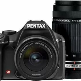【中古】PENTAX デジタル一眼レフカメラ K-x ダブルズームキットブラック