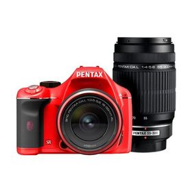 PENTAX デジタル一眼レフカメラ K-x ダブルズームキットレッド(中古品)