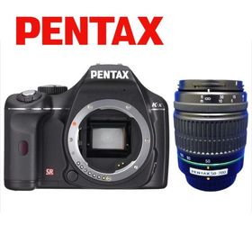 ペンタックス PENTAX K-x 55-200mm 望遠 レンズセット ブラック デジタル一眼レフ カメラ 中古