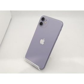 【中古】Apple SoftBank 【SIMロック解除済み】 iPhone 11 64GB パープル MWLX2J/A【広島本通】保証期間１ヶ月【ランクC】