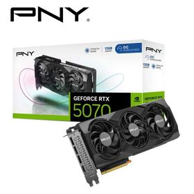 PNY｜ピーエヌワイ PNY GeFORCE RTX 5070 12GB Overclocked TripleFan / PCI Express 5.0 グラフィックスボード(ブラック) VCG507012TFXPB1-O 返品種別B