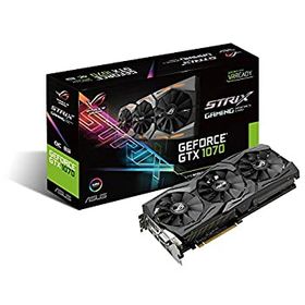 【中古】「未使用品」ASUS R.O.G. STRIXシリーズ NVIDIA GeForce GTX1070搭載ビデオカード オーバークロック メモリ8GB STRIX-GTX1070-O8G-GAMING