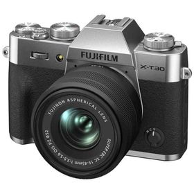 【中古】 富士フイルム(FUJIFILM) ミラーレス一眼 X-T30II XCレンズキット シルバー F X-T30 II LK-1545-S JP 日英二言語モデル 当店保証30日間 人気 ミラーレス 一眼レフ 交換レンズ カメラ