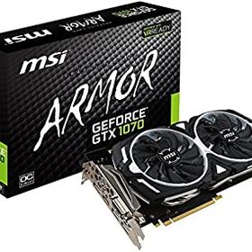 【中古】MSI GeForce GTX 1070 ARMOR 8G OC グラフィックスボード VD6083