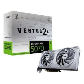 MSI エムエスアイ NVIDIA GeForce RTX 5070 トルクスファン5.0/2542MHz/28Gbps/12GB GDDR7 192bit/白 GeForce RTX 5070 12G VENTUS 2X OC WHITE(2649862)