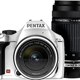 【中古】PENTAX デジタル一眼レフカメラ K-x ダブルズームキットホワイト