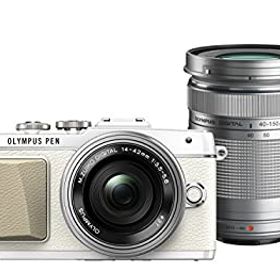 【中古】(非常に良い)OLYMPUS PEN E-PL7 EZダブルズームキット ホワイト ミラーレス一眼 E-PL7 EZ DZKIT WHT