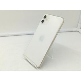 【中古】Apple SoftBank 【SIMロック解除済み】 iPhone 11 64GB ホワイト MWLU2J/A【札幌】保証期間１ヶ月【ランクC】