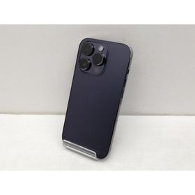 【中古】Apple SoftBank 【SIMフリー】 iPhone 14 Pro 128GB ディープパープル MQ0F3J/A【仙台イービーンズ】保証期間１ヶ月【ランクC】