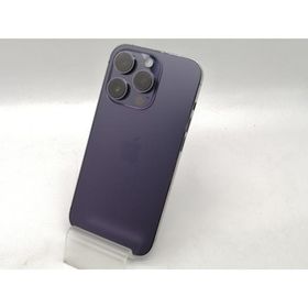 【中古】Apple 国内版 【SIMフリー】 iPhone 14 Pro 128GB ディープパープル MQ0F3J/A【浜松駅前】保証期間１ヶ月【ランクC】