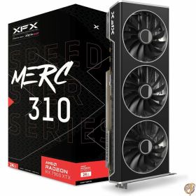 XFX Speedster MERC310 AMD Radeon RX 7900XTX ブラック ゲーミンググラフィックカード 24GB GDDR6 RDNA 3 RX-79XMERCB9