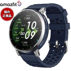（ノベルティー付き）アマズフィット AMAZFIT スマートウォッチ Active 3 Premium ブルー SP170082-C116
