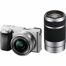 【中古】ソニー/APS-C/ミラーレス一眼カメラ / α6400 / ダブルズームレンズキット(同梱レンズ:SELP1650+SEL55210) / シルバー/ILCE-6400Y S(ミラーレス一眼)