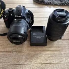nikon 一眼レフ d3200 55-200mmレンズ 18-55mmレンズ