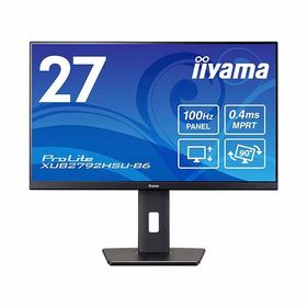 iiyama 27型液晶ディスプレイ ProLite XUB2792HSU-B6(1920×1080/HDMI、DisplayPort/ブラック/スピーカー:あり/フルHD/IPS方式/昇降/回転)｜XUB2792HSU-B6