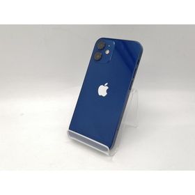 【中古】Apple au 【SIMロック解除済み】 iPhone 12 mini 128GB ブルー MGDP3J/A【広島本通】保証期間１ヶ月【ランクC】