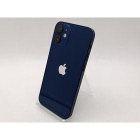 【中古】Apple au 【SIMロック解除済み】 iPhone 12 mini 128GB ブルー MGDP3J/A【札幌南2条】保証期間１週間【ランクC】