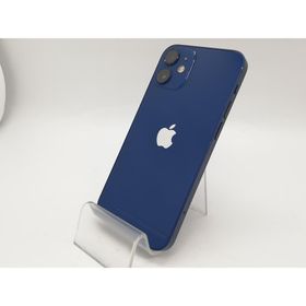 【中古】Apple au 【SIMロック解除済み】 iPhone 12 mini 128GB ブルー MGDP3J/A【アリオ倉敷】保証期間１ヶ月【ランクC】