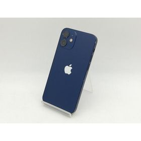 【中古】Apple au 【SIMロック解除済み】 iPhone 12 mini 128GB ブルー MGDP3J/A【神戸】保証期間１ヶ月【ランクC】