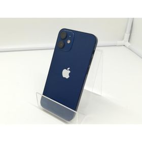 【中古】Apple SoftBank 【SIMロック解除済み】 iPhone 12 mini 128GB ブルー MGDP3J/A【札幌】保証期間１ヶ月【ランクB】