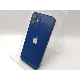 【中古】Apple docomo 【SIMロック解除済み】 iPhone 12 mini 128GB ブルー MGDP3J/A【高崎モントレー】保証期間１ヶ月【ランクC】