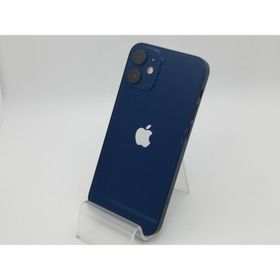 【中古】Apple au 【SIMロック解除済み】 iPhone 12 mini 128GB ブルー MGDP3J/A【新橋烏森通り】保証期間１ヶ月【ランクB】