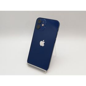【中古】Apple UQmobile 【SIMロック解除済み】 iPhone 12 mini 128GB ブルー MGDP3J/A【鹿児島中町】保証期間１ヶ月【ランクB】