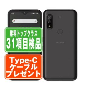 【中古】 FCG01 arrows We ブラック SIMフリー 本体 au スマホ 【あす楽】 【保証あり】 【送料無料】 fcg01bk7mtm
