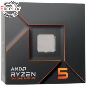 エーエムディー(AMD)のAMD Ryzen 5 7600 100-100001015 3.8GHz Socket AM5 元箱あり(PCパーツ) エーエムディー(AMD)のAMD Ryzen 5 7600 100-100001015 3.8GHz Socket AM5 元箱あり(PCパーツ)
