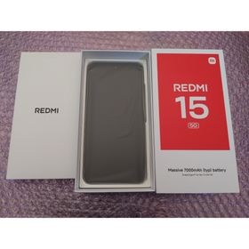 シャオミ(Xiaomi)の新品未使用 REDMI 15 5G ミッドナイトブラック4GB/128GB(スマートフォン本体)