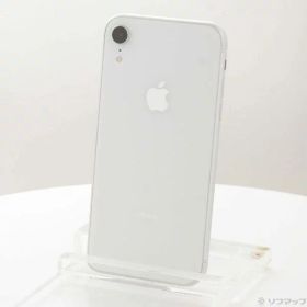 【中古】Apple(アップル) iPhoneXR 64GB ホワイト MT032J／A SoftBank 【247-ud】