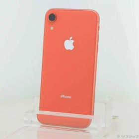 【中古】NTTドコモ iPhoneXR 64GB コーラル MT0A2J／A SIMフリー 【198-ud】