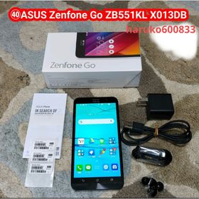 ゼンフォン(ZenFone)の㊵ASUS ZenFone Go ZB551KL X013DB 赤 国内版 (スマートフォン本体)