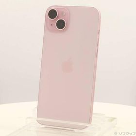 〔中古〕Apple(アップル) iPhone15 Plus 128GB ピンク MU093J／A SIMフリー〔258-ud〕