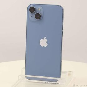 〔中古〕Apple(アップル) iPhone14 Plus 128GB ブルー MQ4H3J／A SIMフリー〔198-ud〕